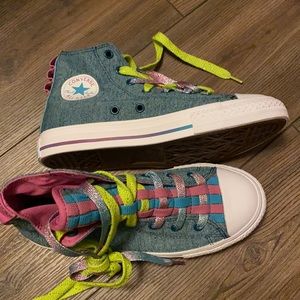 RARE Converse Chuck Taylor Loopholes sz 3 teal